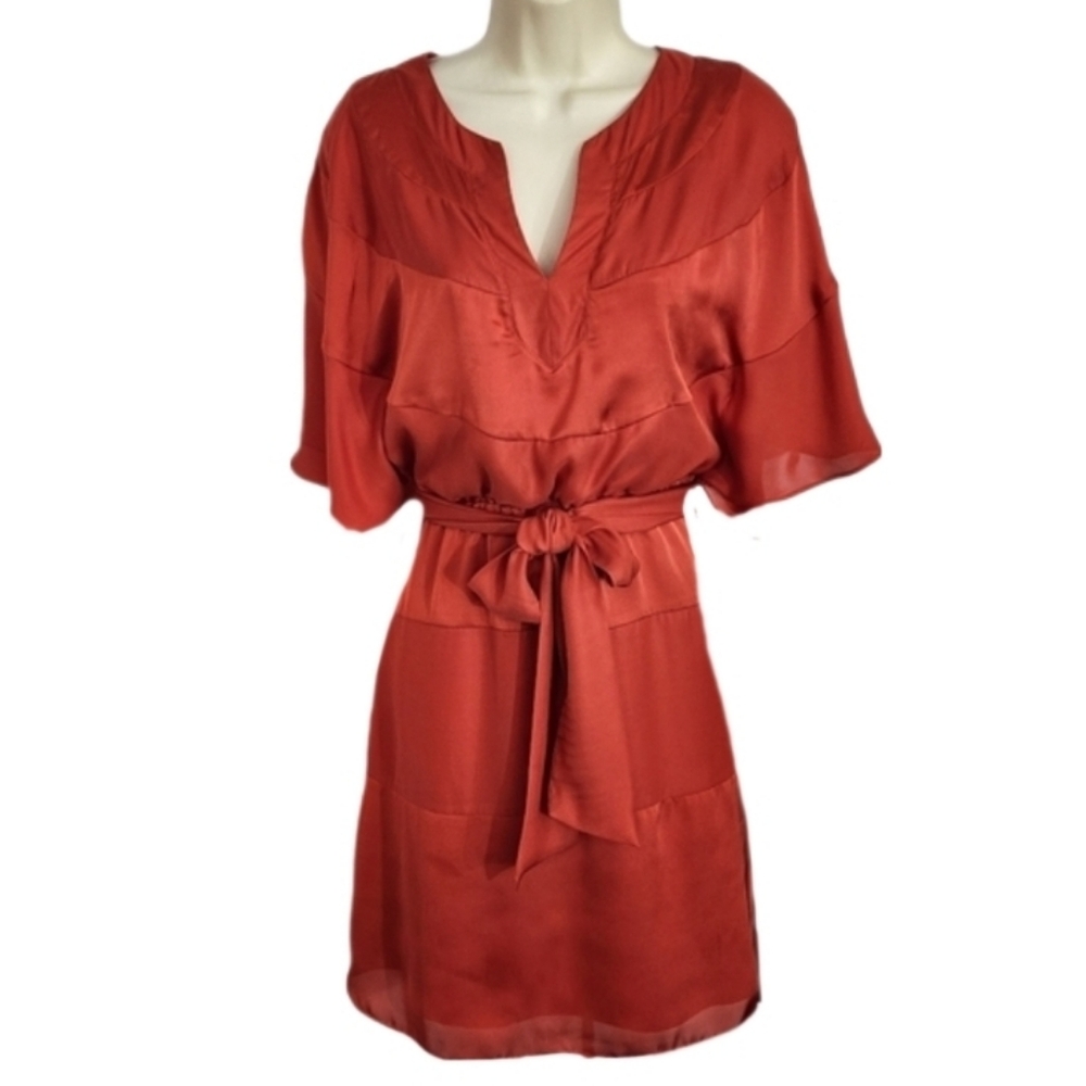 Vince Camuto Dress Dolman Sleeve Rust Size 2 - Picture 4 of 12